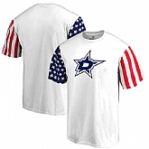 Men's Dallas Stars Fanatics Branded Stars & Stripes T-Shirt White FengYun,baseball caps,new era cap wholesale,wholesale hats